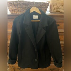 Black Old Navy single breasted coat